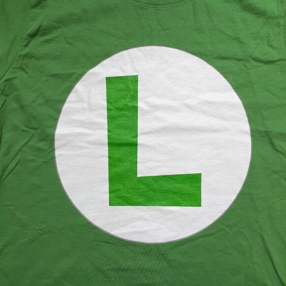Super Mario Bros. Luigi Icon - New Women's Large Green T-Shirt - Picture 2 of 5